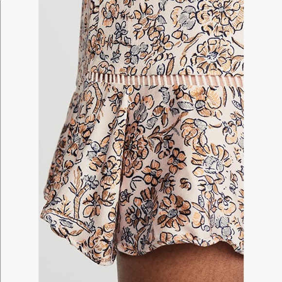 NWOT FREE PEOPLE BOHEMIAN MINI DRESS FLORAL PRINT - Picture 2 of 11